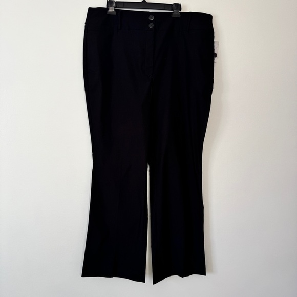 NWT Lane Bryant Pants Tighter Tummy Fit Boot Cut High Rise Black Sz 20 Regular - Picture 2 of 13